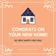 Congratulations on new place greeting card Template | PosterMyWall