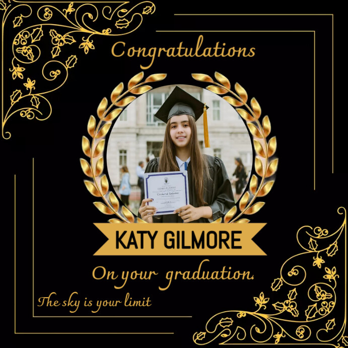 Congratulations on your graduation message template | PosterMyWall