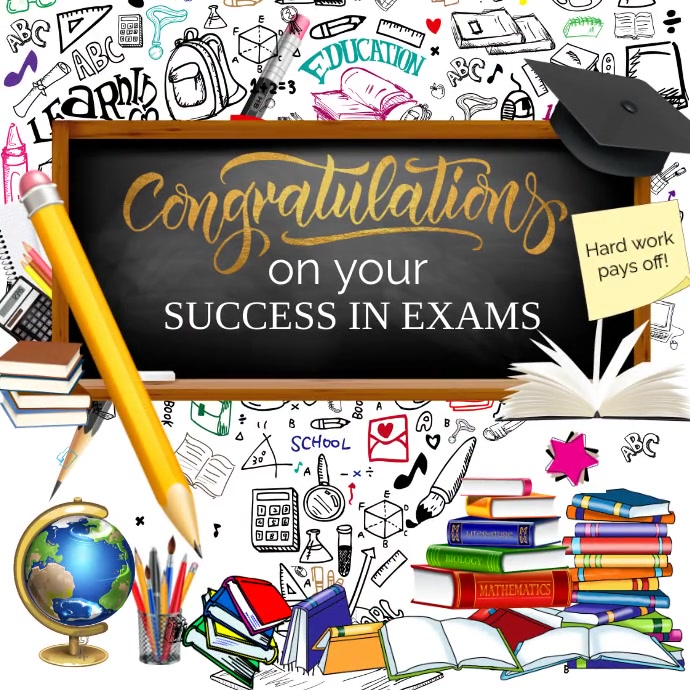Congratulations Cards For Success In Exams