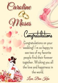 Congratulations on your wedding! I’m so happy A5 template