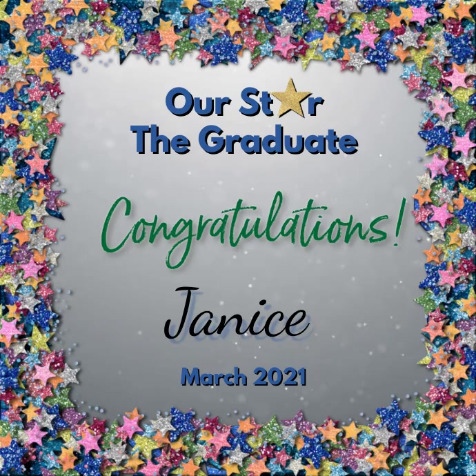 Congratulations Our Star Template | PosterMyWall