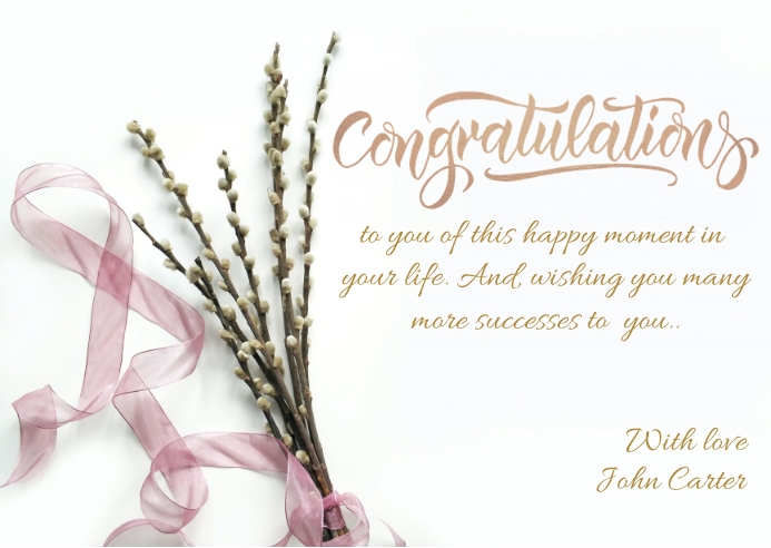 Post Card Congratulations Copy of congratulations post card template | PosterMyWall