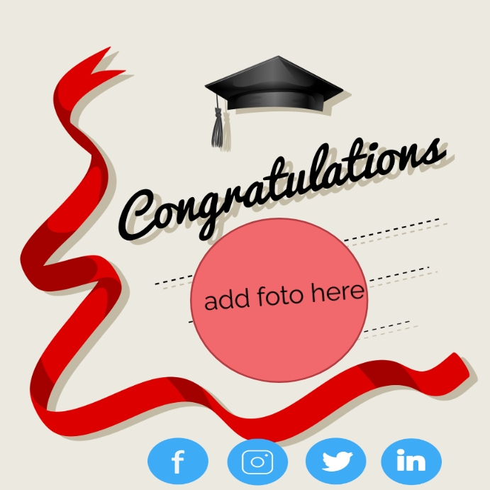 Copy of Congratulations post | PosterMyWall