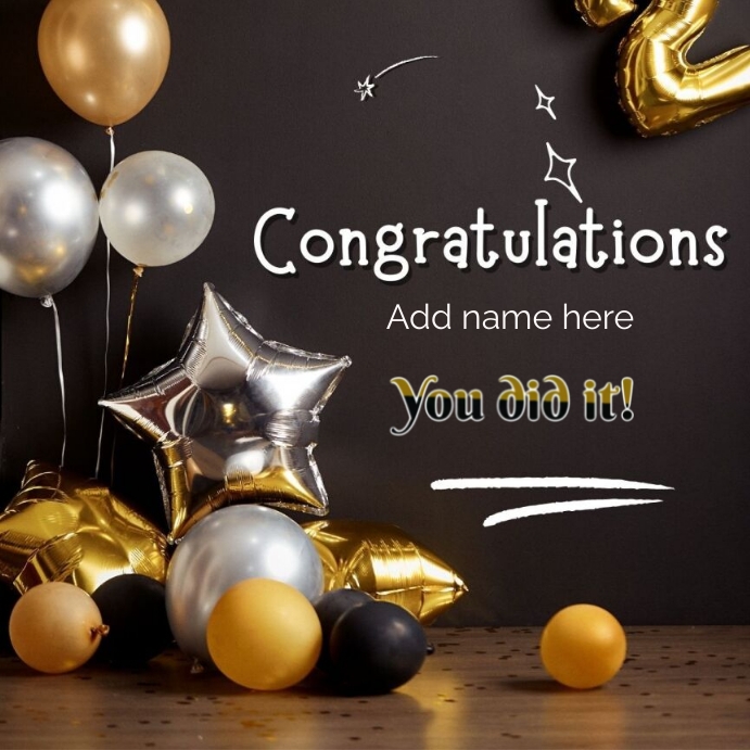 Congratulations post Template | PosterMyWall
