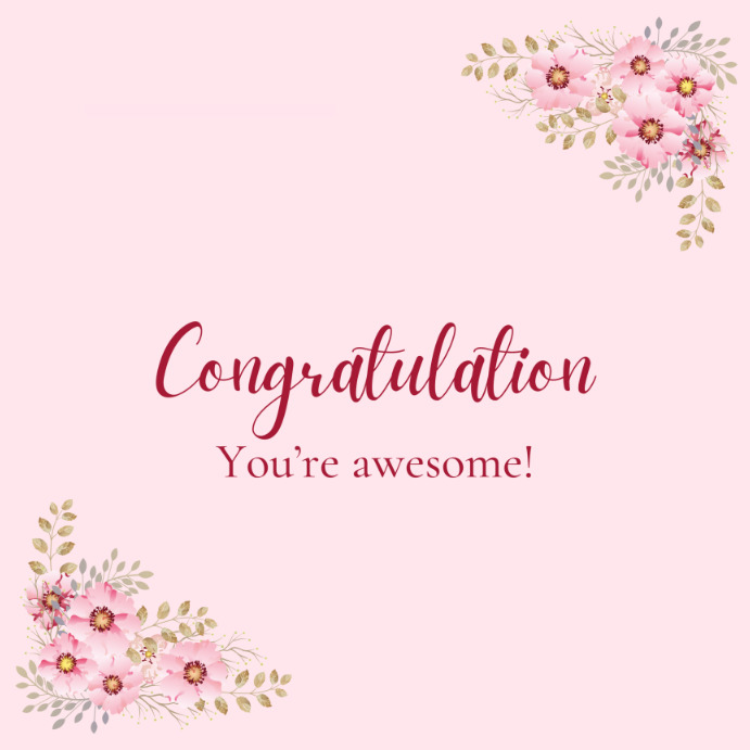 congratulations post Template | PosterMyWall