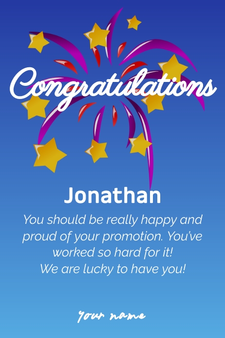 Congratulations Poster Template | PosterMyWall