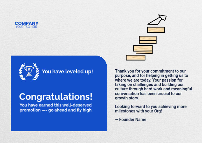 Congratulations Promotion Post Template | PosterMyWall