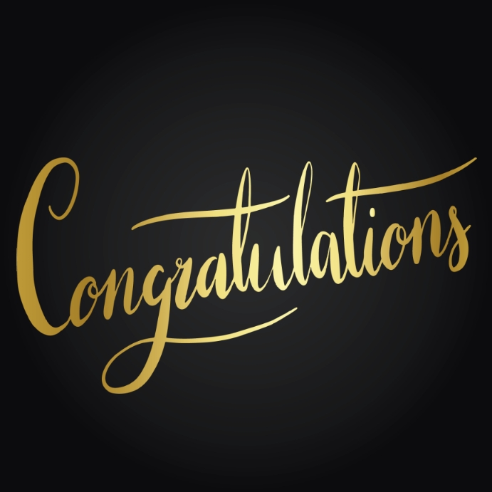 Congratulations typography wording style Template PosterMyWall