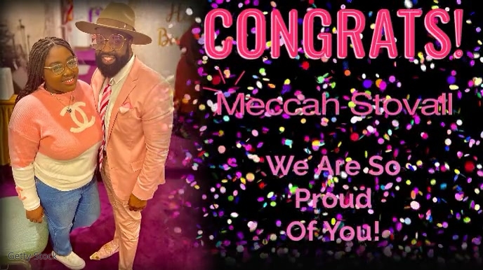 Congrats Video Congratulations Video Template | PosterMyWall