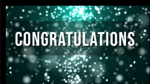 congratulations video Digitalt display (16:9) template