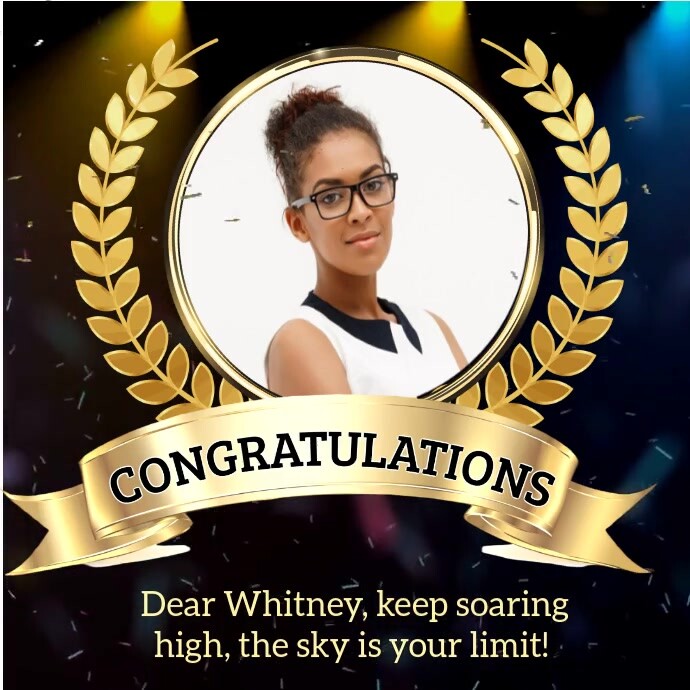 Congratulations video template Instagram Post