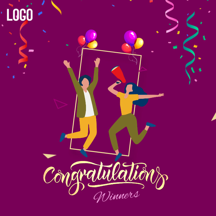 Congratulations Winner Template PosterMyWall