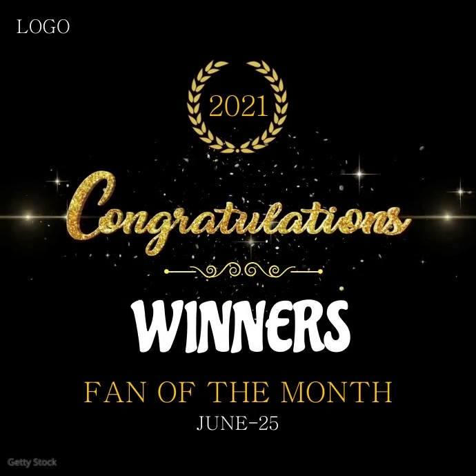 Congratulations Winners Publicação no Instagram template