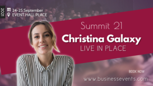 Merah Muda Business Summit Facebook Cover Video Template