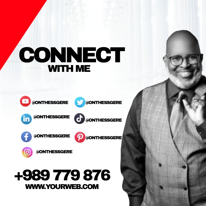 connect with us Template | PosterMyWall