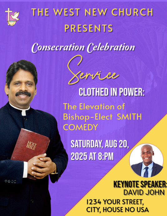 Copy of Consecration Celebration Service | PosterMyWall
