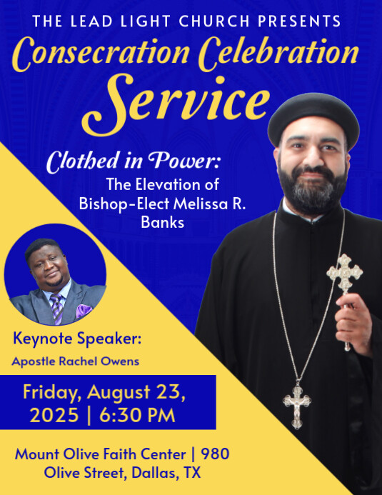 Consecration Powerpoint Copy of Consecration Celebration Service | PosterMyWall