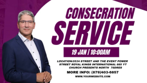 Consercration Service Presentation (16:9) template