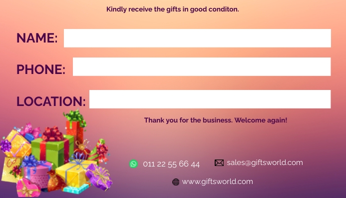 Consignment Card Plantilla de Consignment Note Business Cards | PosterMyWall