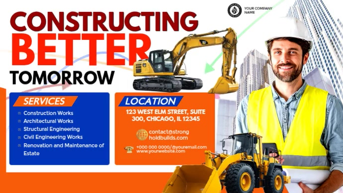 Constructing a Better Tomorrow Template | PosterMyWall