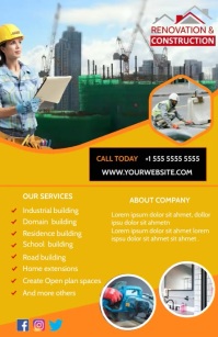 Construction poster Template | PosterMyWall