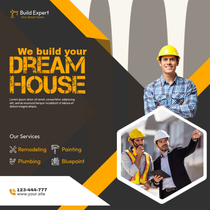 Construction ad template | PosterMyWall