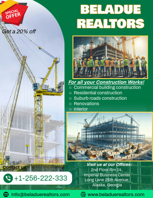 Construction and Building Ad Template | PosterMyWall