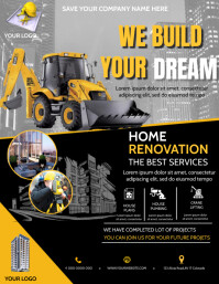 Construction poster Template | PosterMyWall