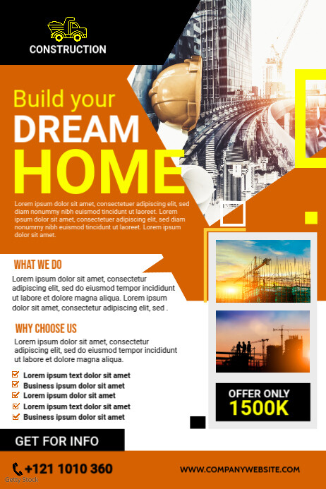 Construction Banner Template PosterMyWall