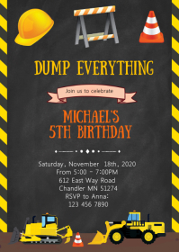 29,620+ construction birthday Customizable Design Templates ...