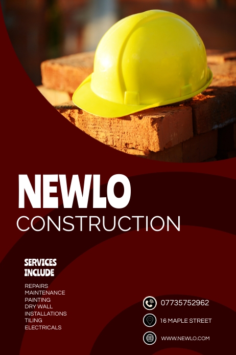 Copy of Construction Company Ads | PosterMyWall