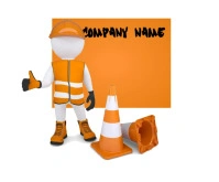 Construction Company Flyer Medium Rectangle template