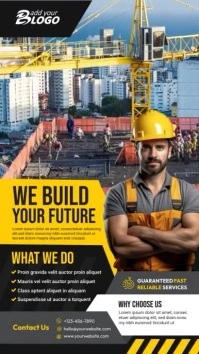 Construction Company Instagram Story Video template