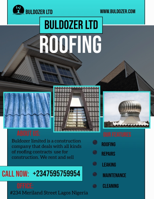 CONSTRUCTION Volantino (US Letter) template