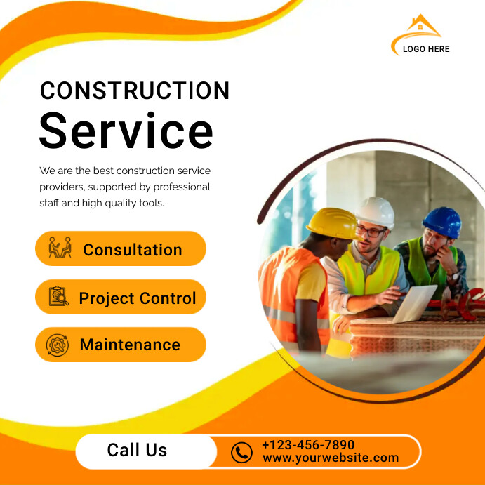 Construction Template | PosterMyWall