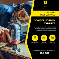 Contractor Advertisement Post Construction post ad Template | PosterMyWall