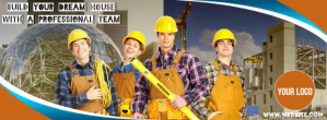 Construction Services Facebook-coverfoto Template