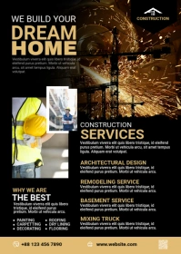 Construction Flyer Template A6