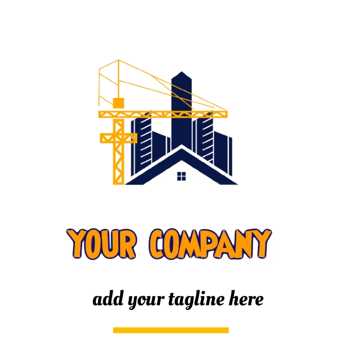 construction logo Template | PosterMyWall
