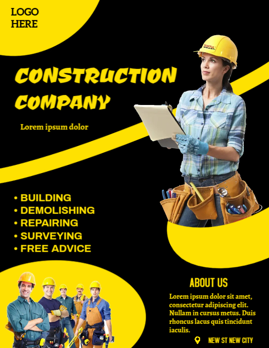 Copy of Construction poster | PosterMyWall
