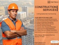 Construction Service Flyer (US Letter) template