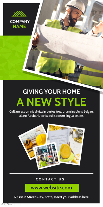 Modèle construction services advertisement | PosterMyWall