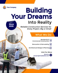 Construction Services Instagram Portrait template