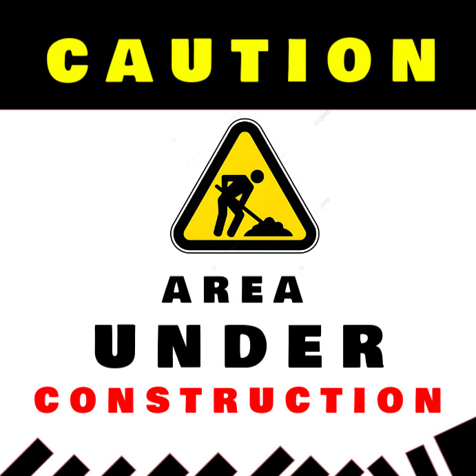 Construction sign Template | PosterMyWall