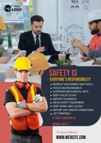 Construction Site Safety A1 template