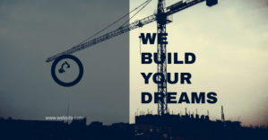 Turquoise Construction and Architecture Facebook-annonce Template