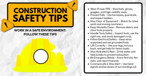 Constuction Safety Tips Imagen Compartida en Facebook template
