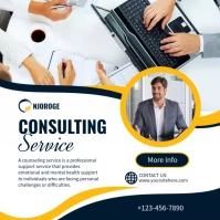 Consulting Services poster Square (1:1) template