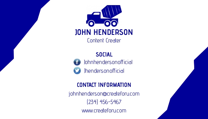 Contact Business Card Template | PosterMyWall