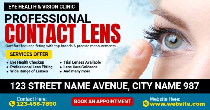 Contact Lens Ads Template | PosterMyWall